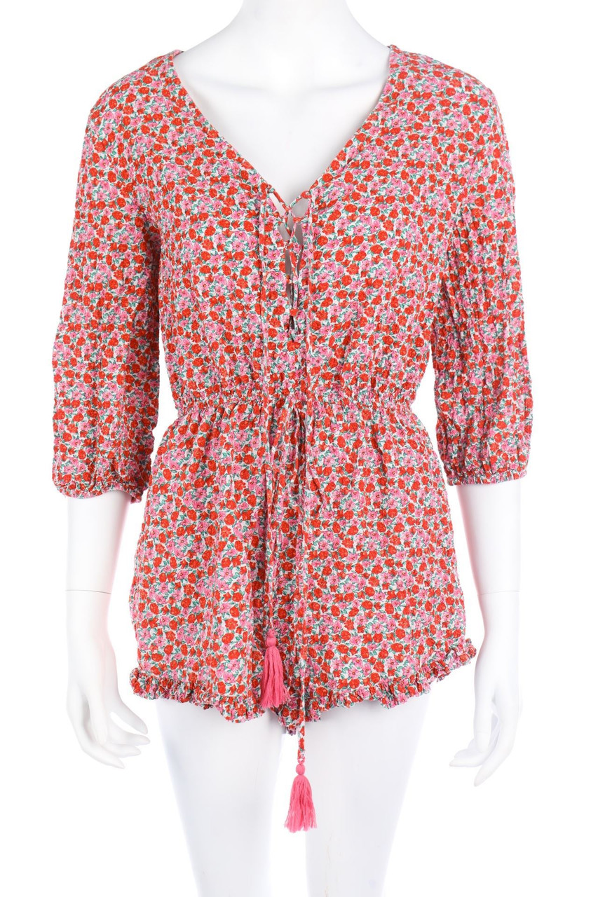 MANGO - Playsuit mit Quasten - L