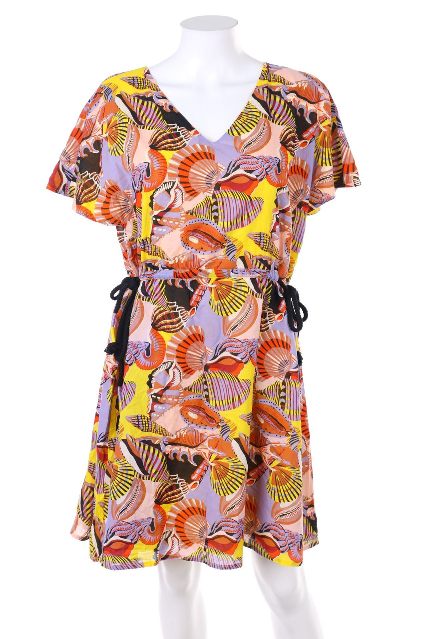 promod - Print-Kleid mit Tunnelzug - S