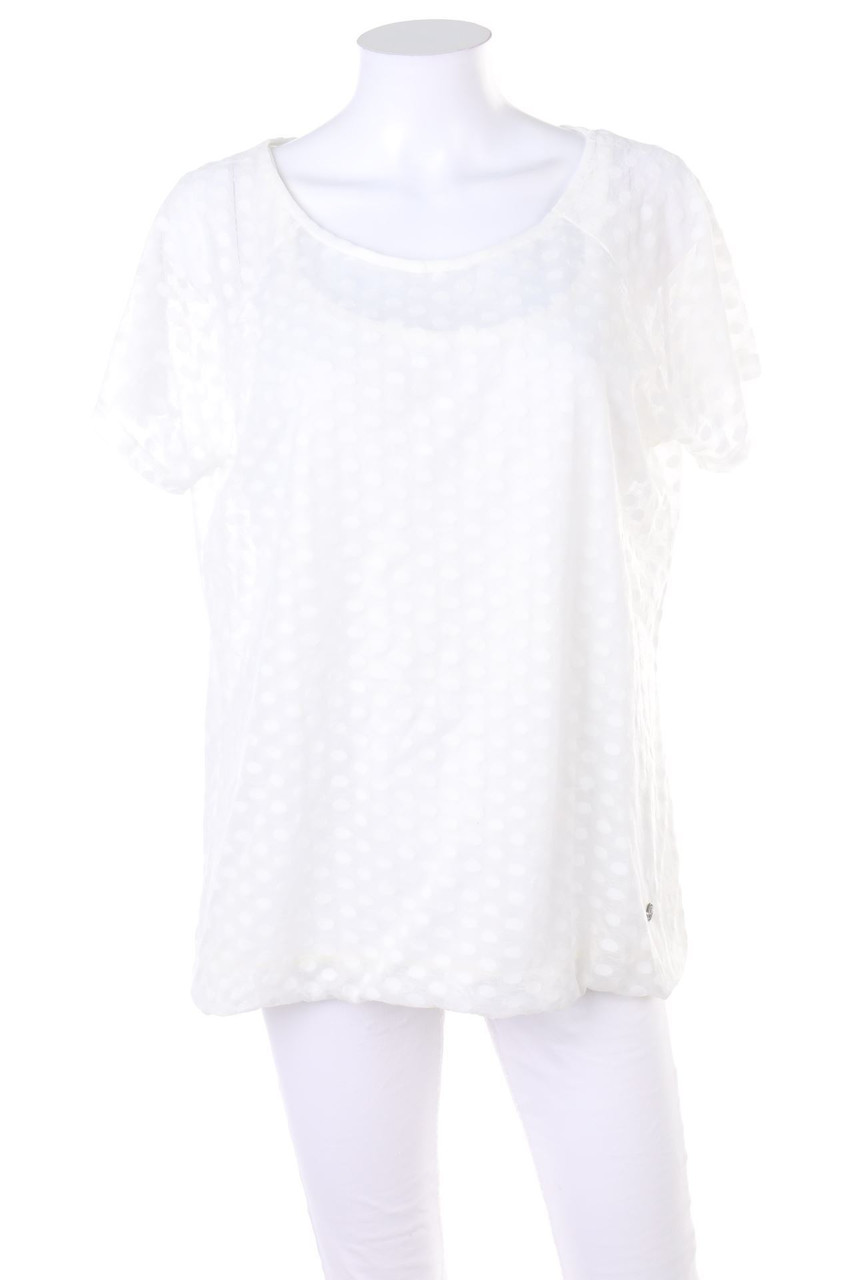 Soquesto - Kurzarm-Shirt im Layer Look - L