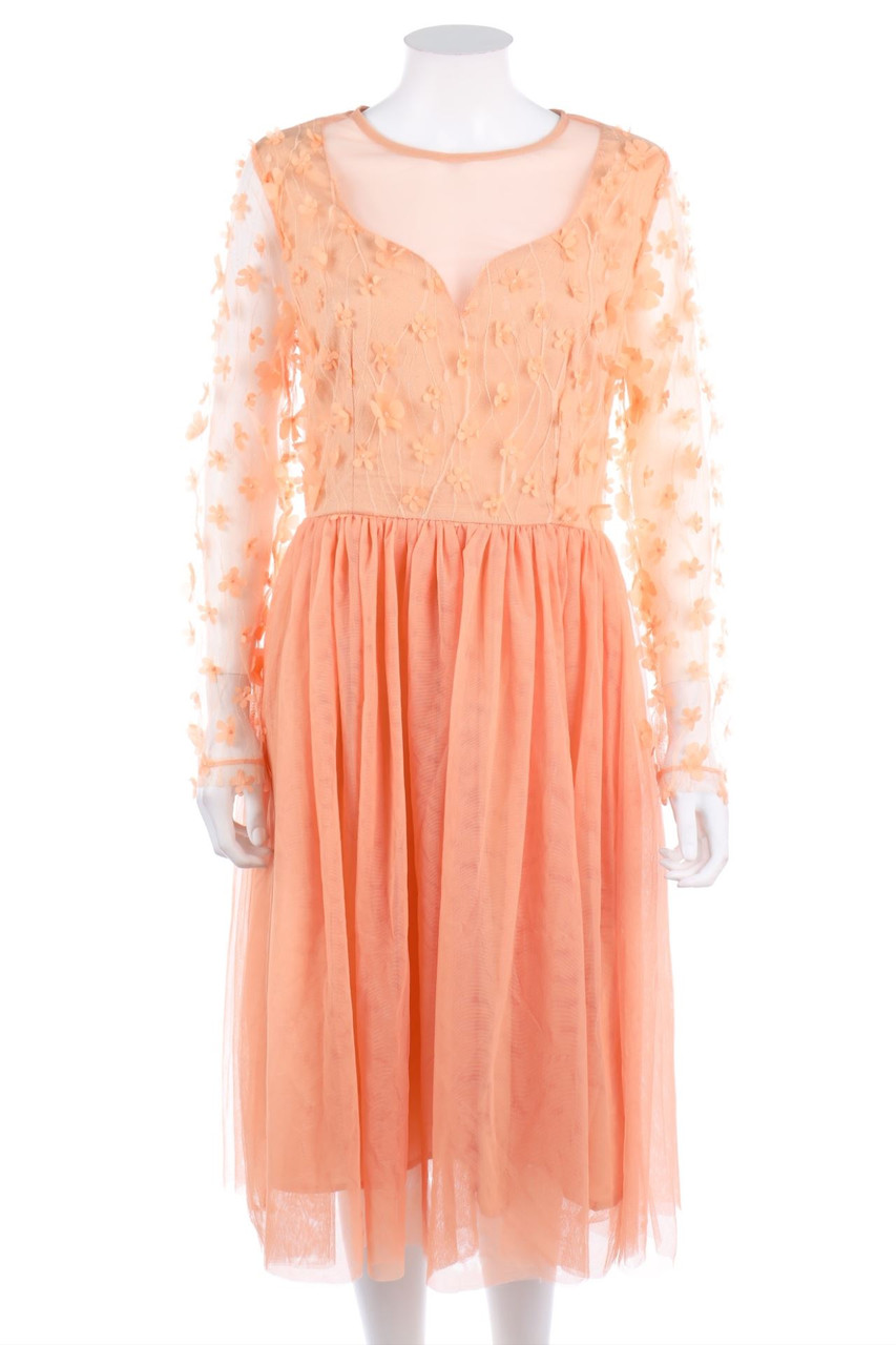 SHEIN - Tüll-Cocktailkleid mit Applikationen - L