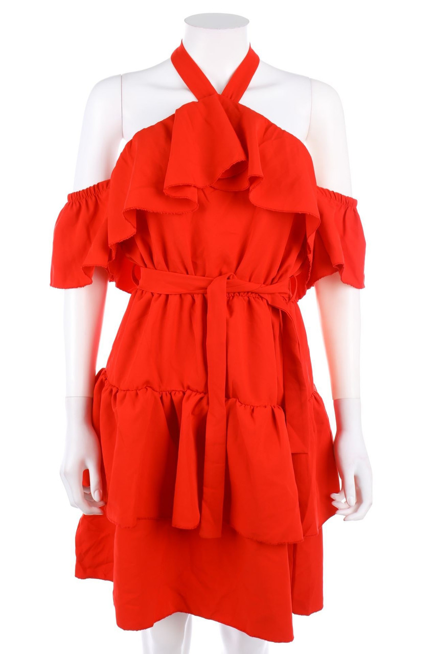 Ohne Label - Neckholder-Party-Kleid - D 36