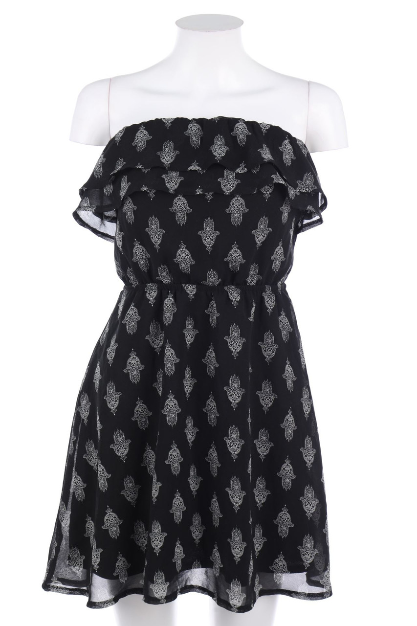 TALLY WEiJL - Bandeau-Print-Kleid mit tiefem Rückenausschnitt - XS