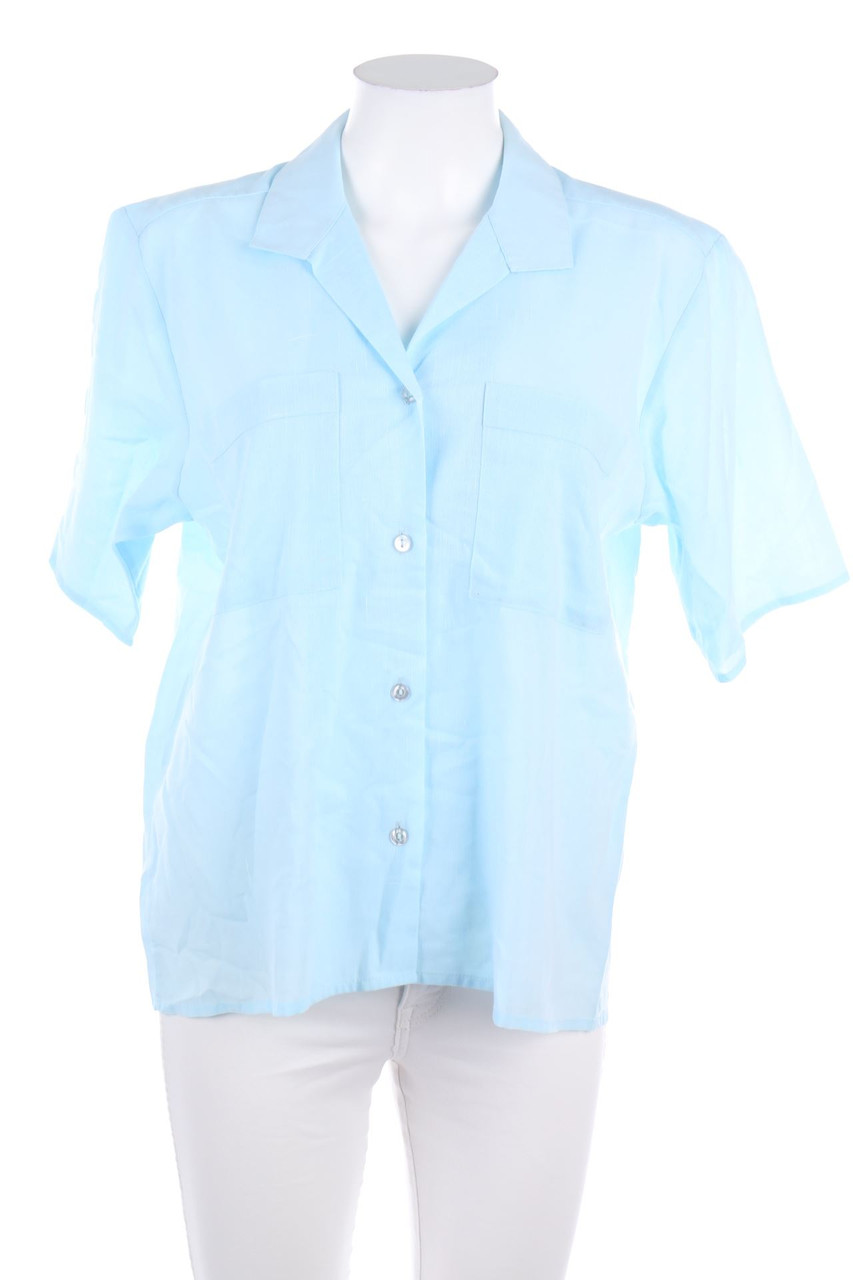 Julietta - Kurzarm-Bluse mit aufgesetzten Taschen - D 42