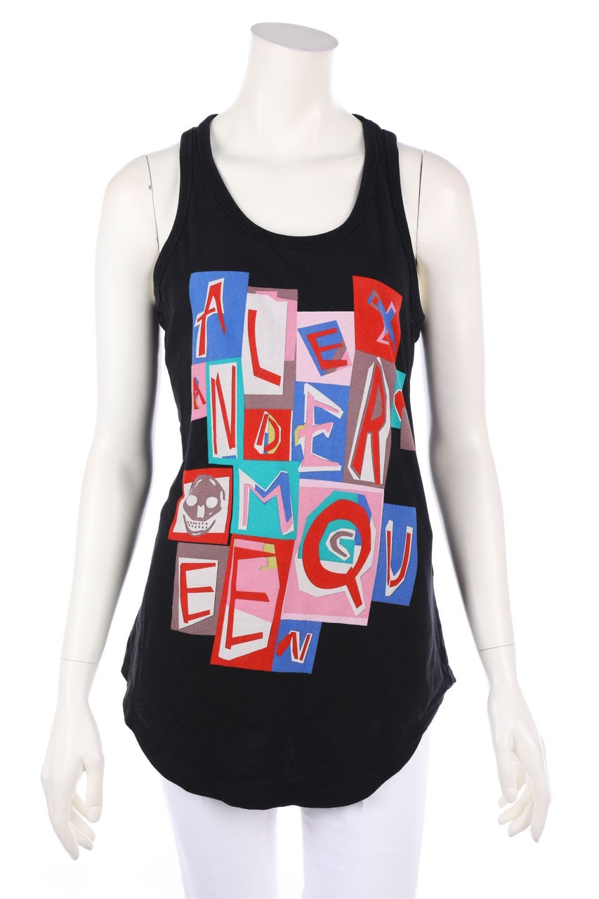 ALEXANDER MCQUEEN - Racerback-Top mit Logo-Print - L