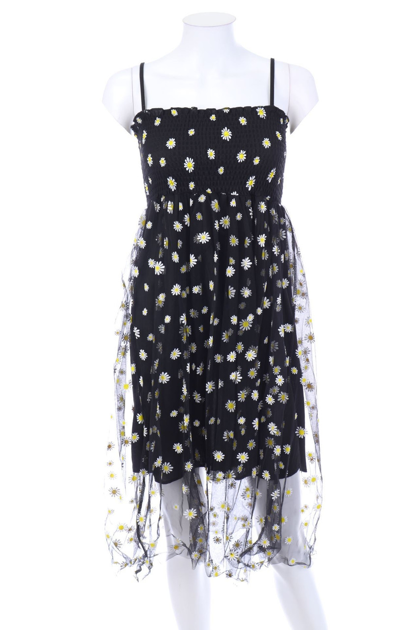 Ohne Label - Kleid mit Chiffon - XS