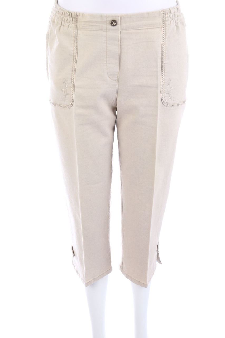 Ohne Label - Hose im Trachten-Stil mit Stickereien - M