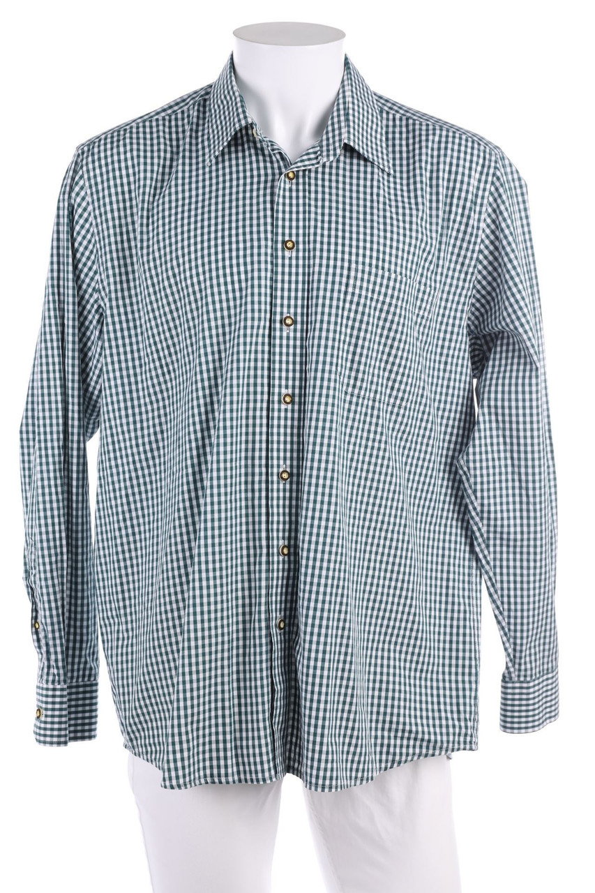 LANDHAUS TRACHT - Trachten-Hemd mit Karo-Muster - 43