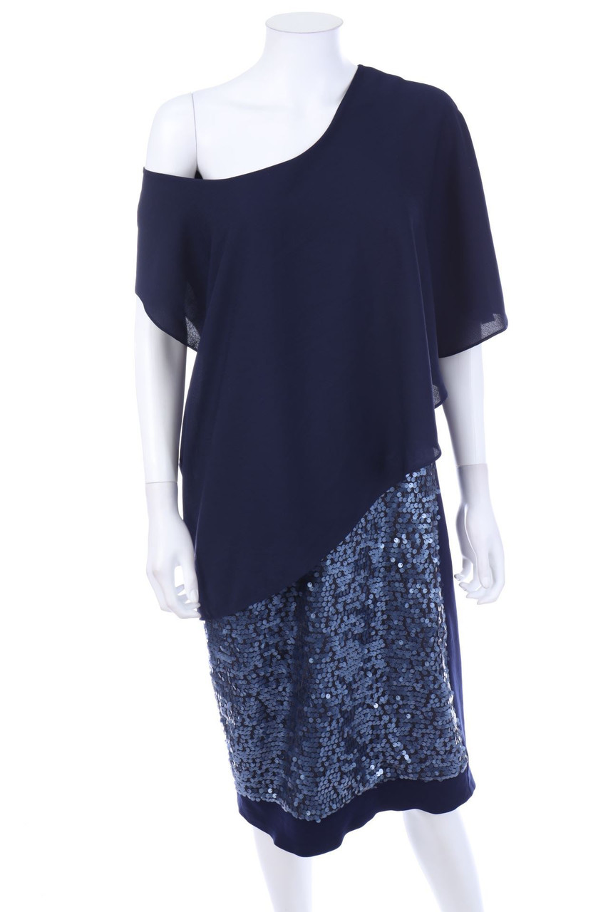 Junona - Midikleid im Layer Look mit Pailletten - D 42