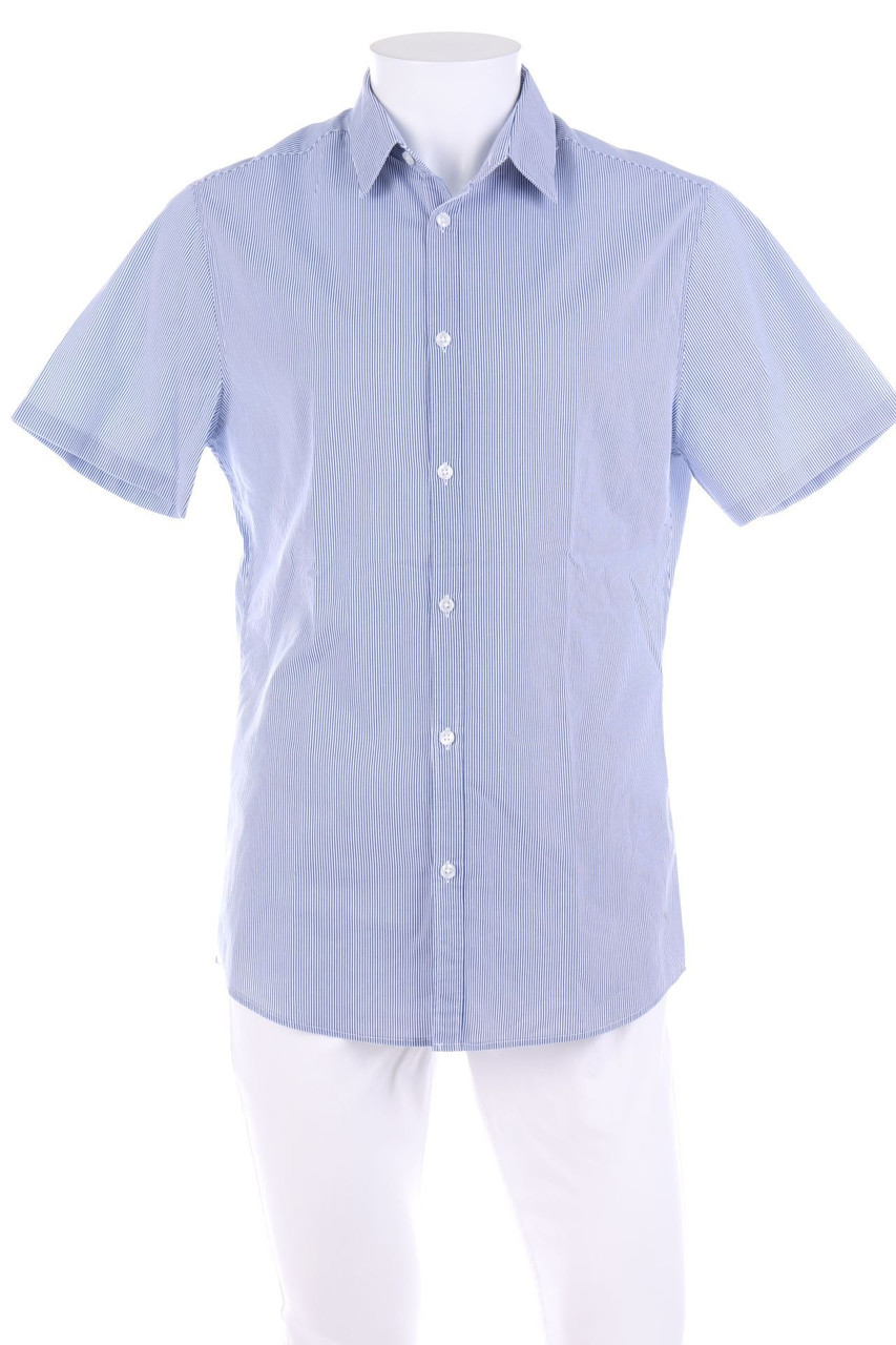H&M - gestreiftes Kurzarm-Hemd - M