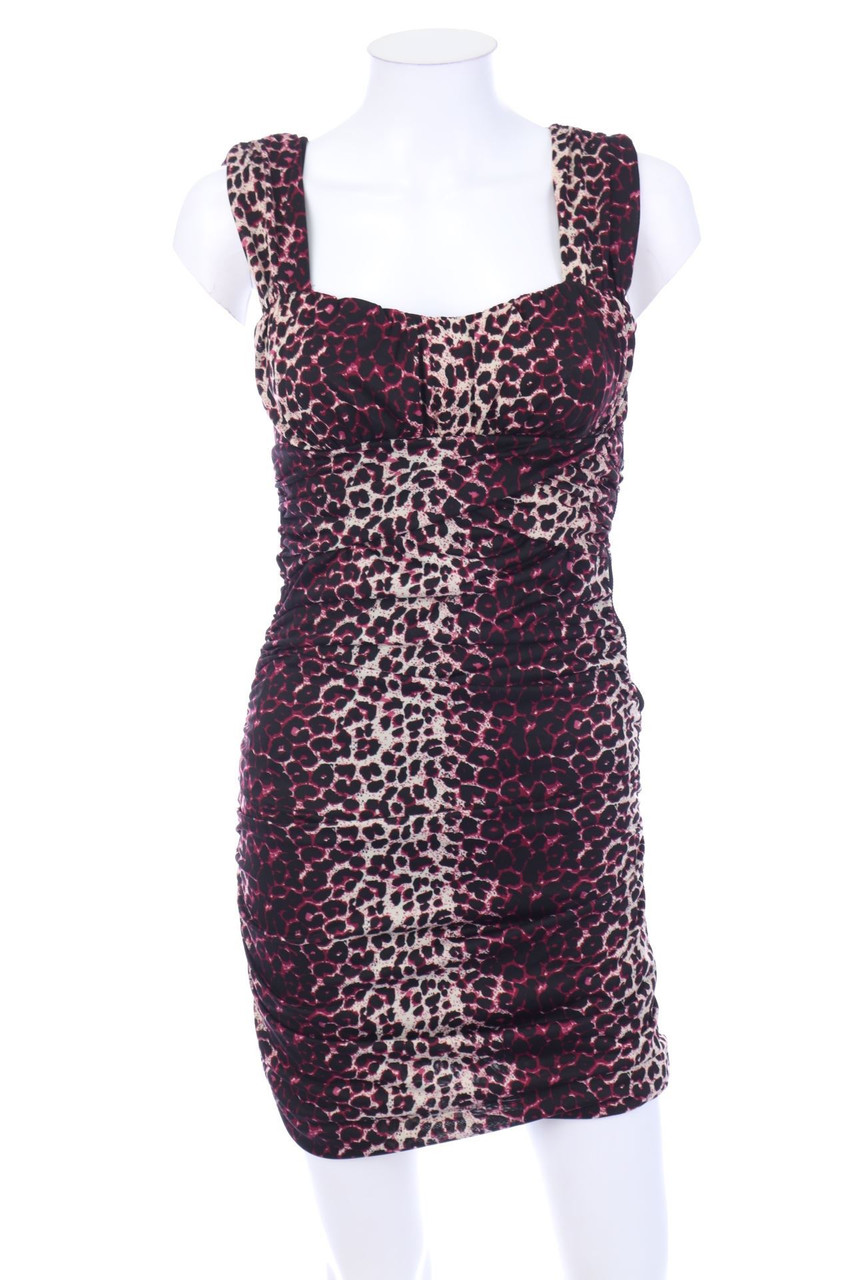 AMISU - Kleid mit Animal-Print - D 36