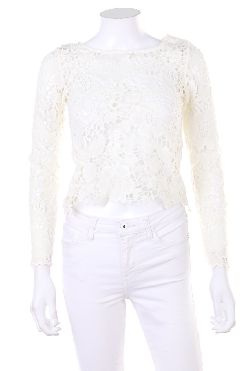 H&M DIVIDED - Longsleeve-Shirt aus Spitze - D 32