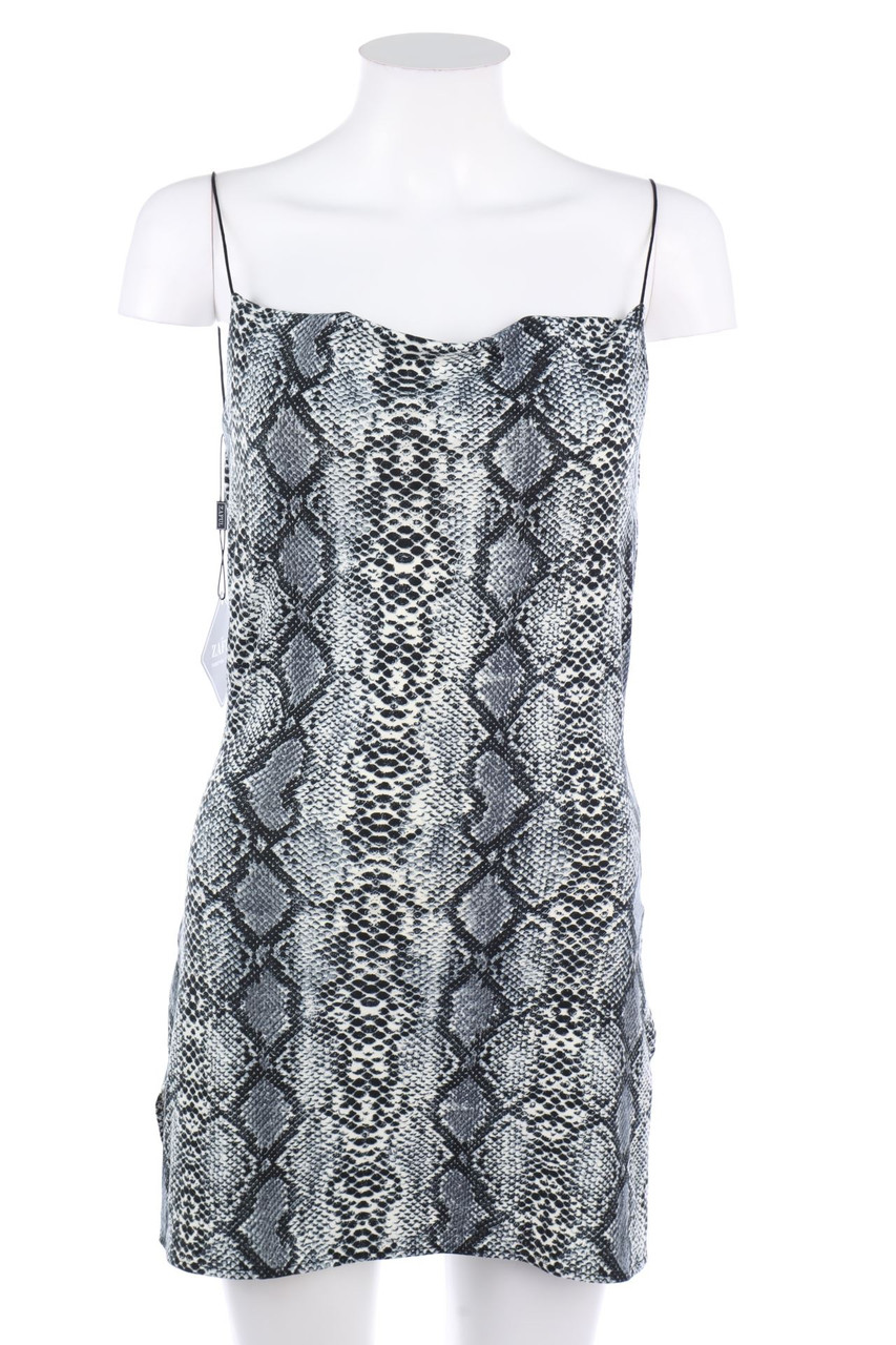 ZAFUL - Träger-Minikleid mit Animal-Print - S