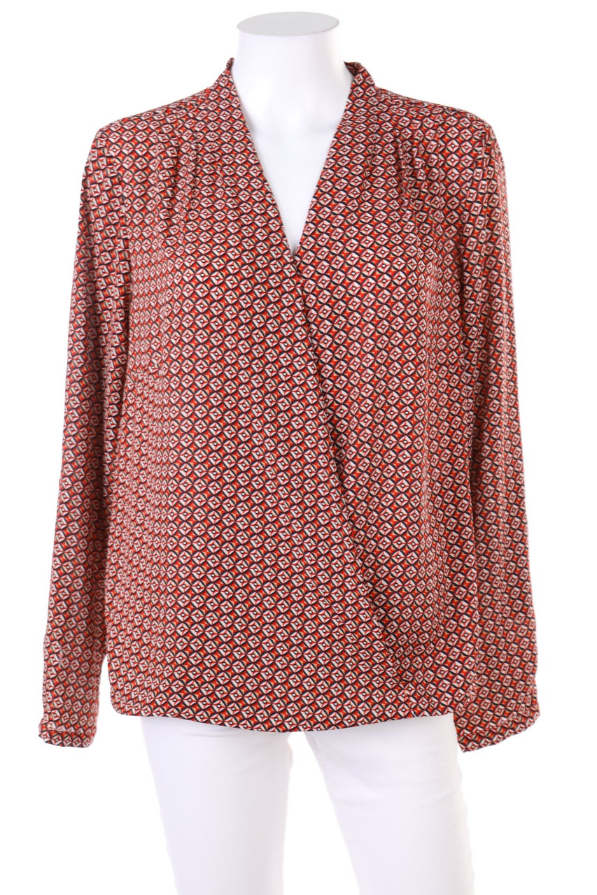 creation L - Bluse in Wickel-Optik - D 40