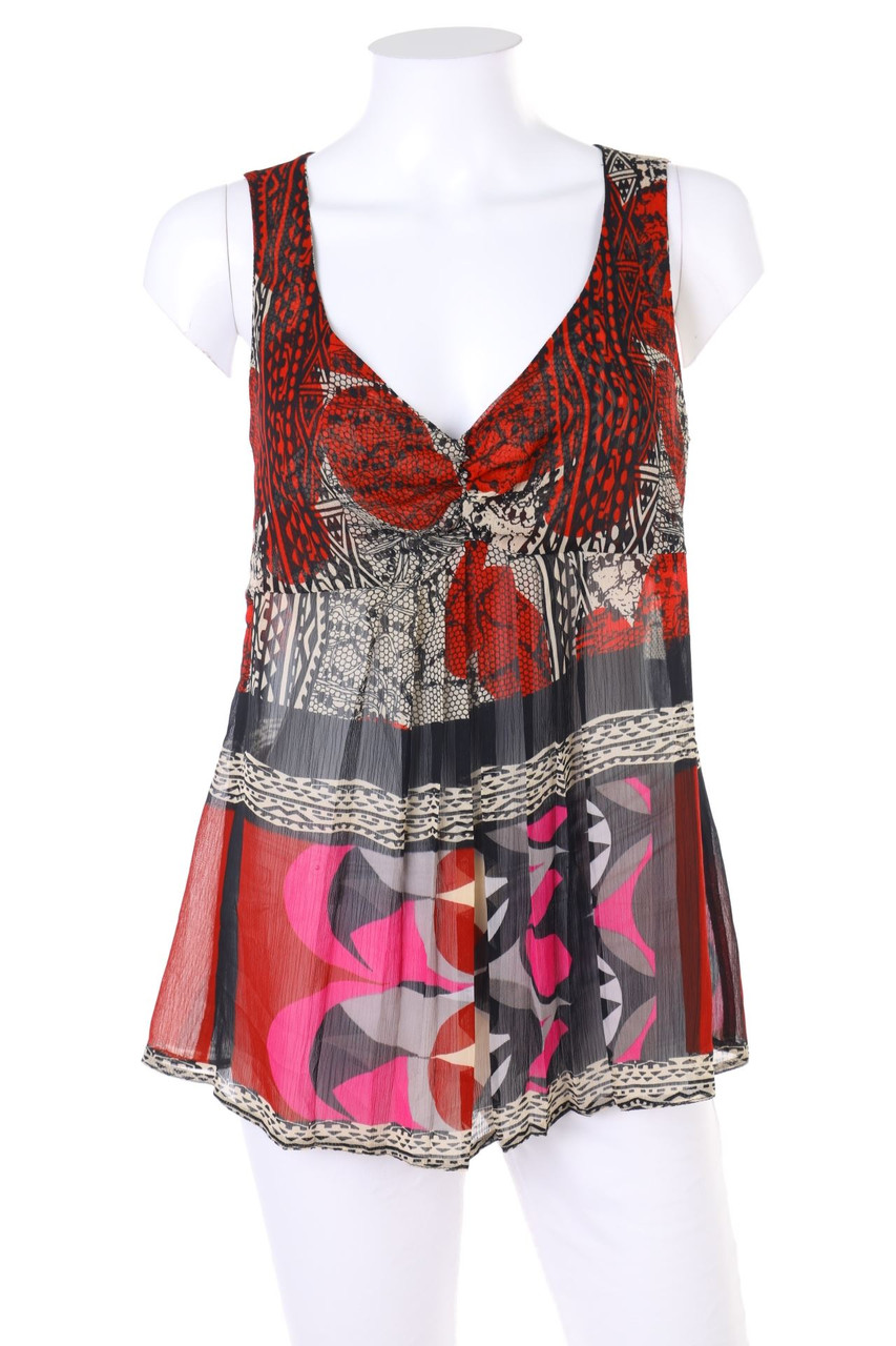 Ohne Label - Blusentop mit Print - M