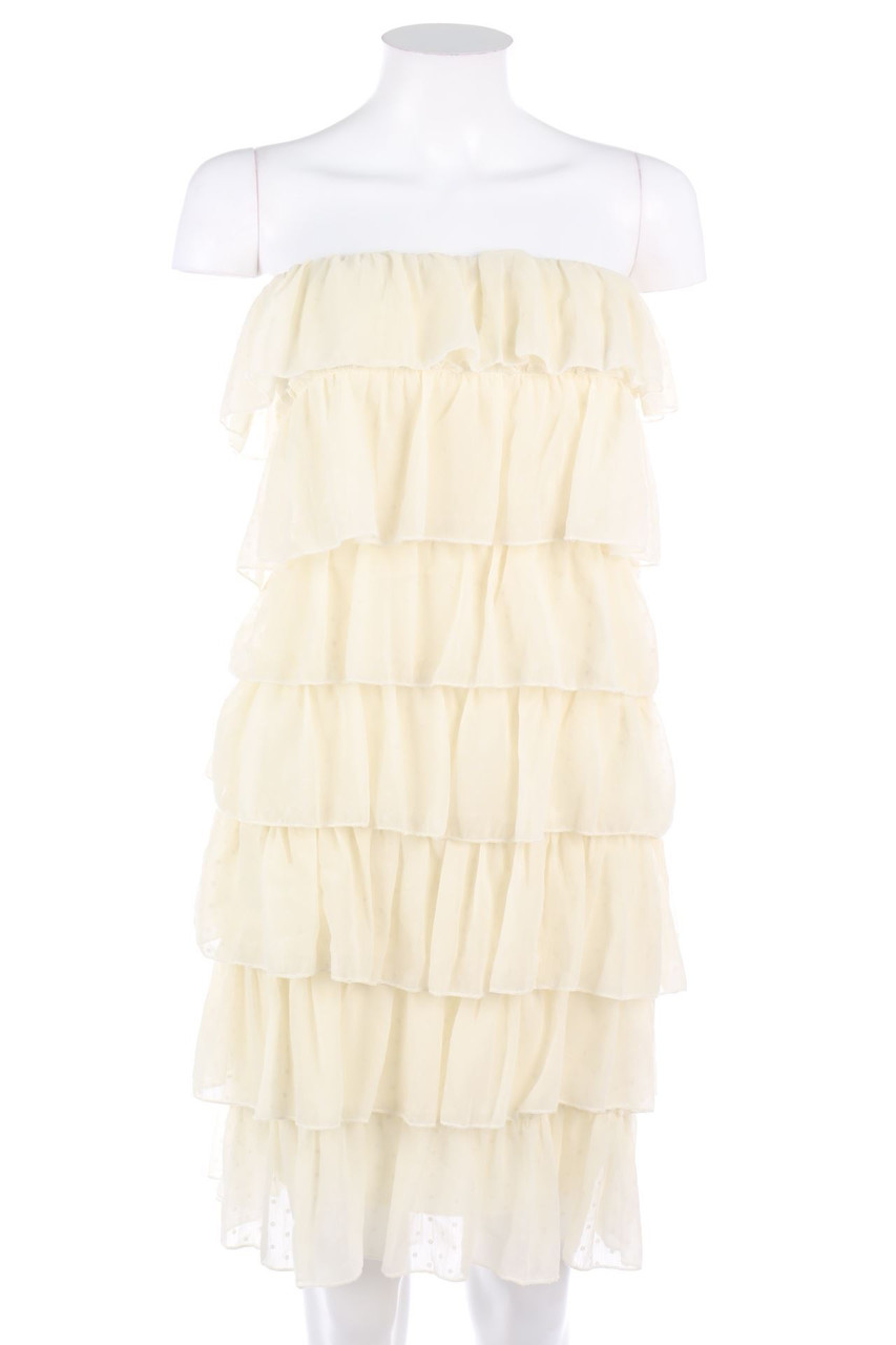 MORGAN - Bandeau-Kleid im Layer Look mit Volants - D 36