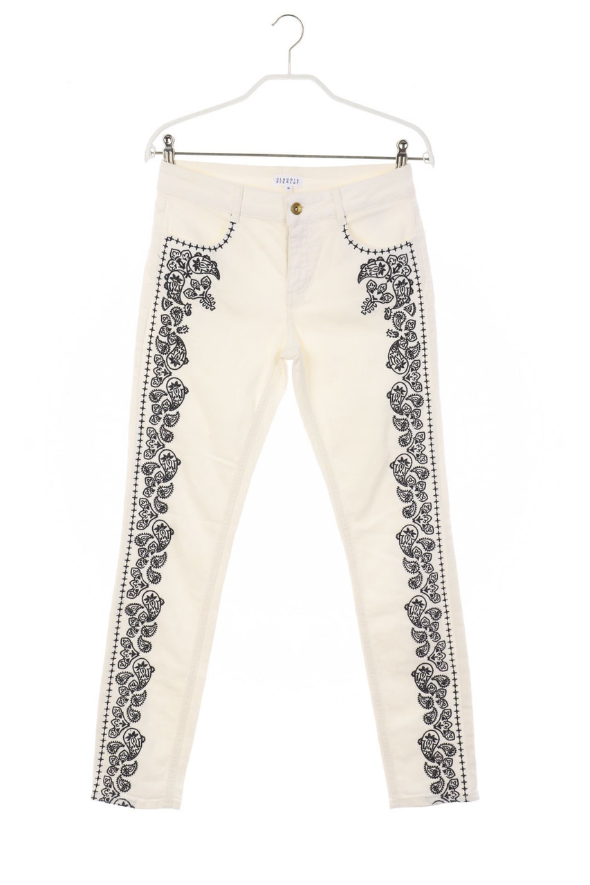 CLAUDIE PIERLOT - Skinny-Jeans mit Stickereien - D 34