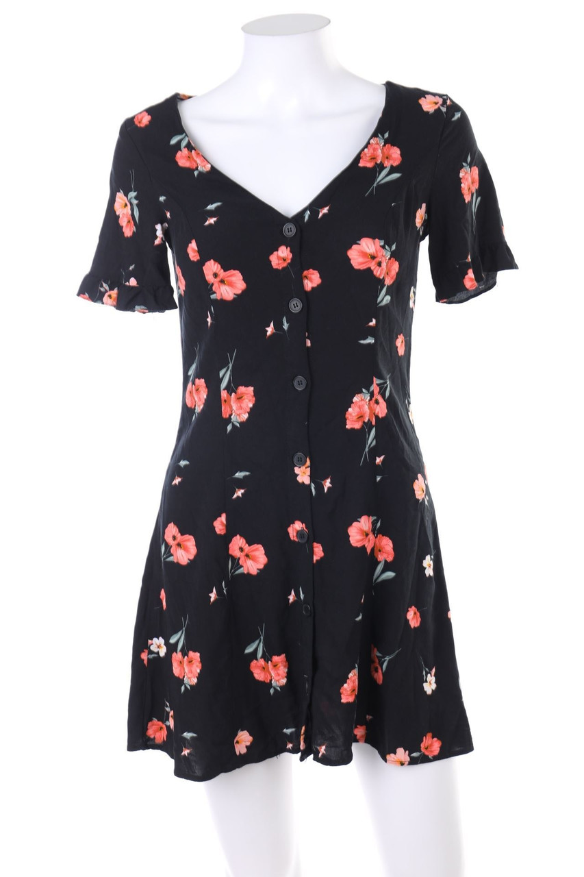 Ohne Label - Minikleid mit Blumen-Print - D 36