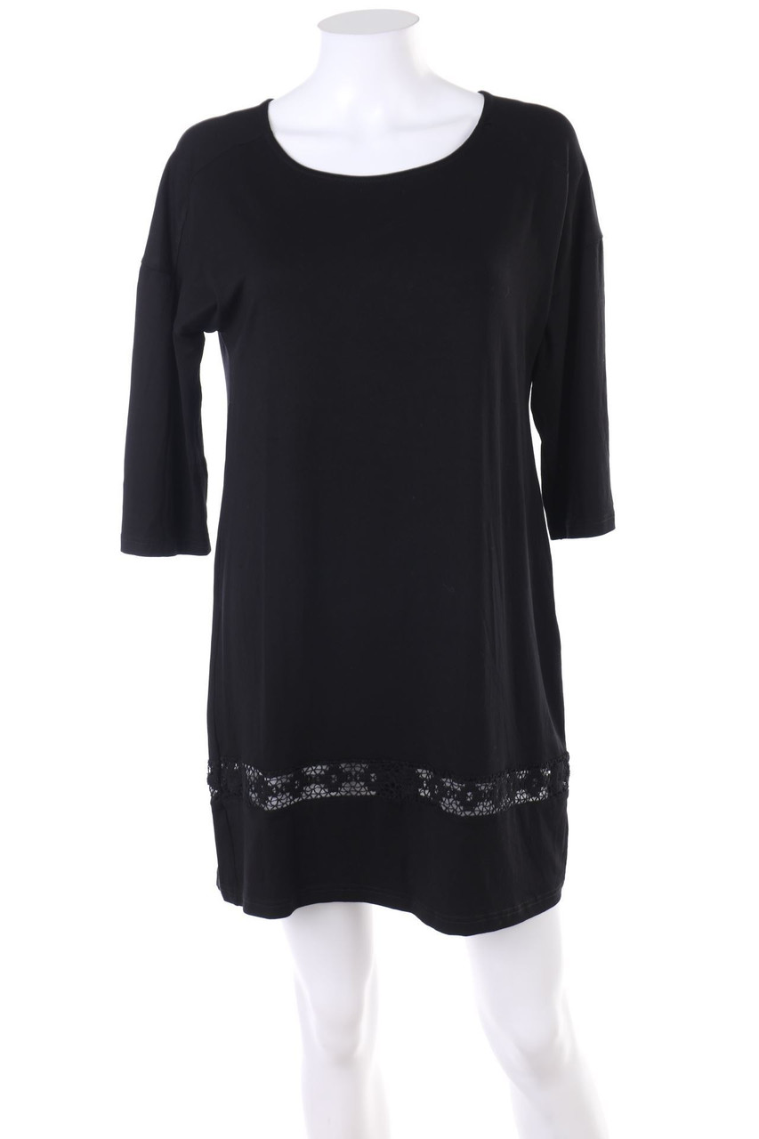 VERDANT - Shift-Kleid mit Lochstrick-Details - L