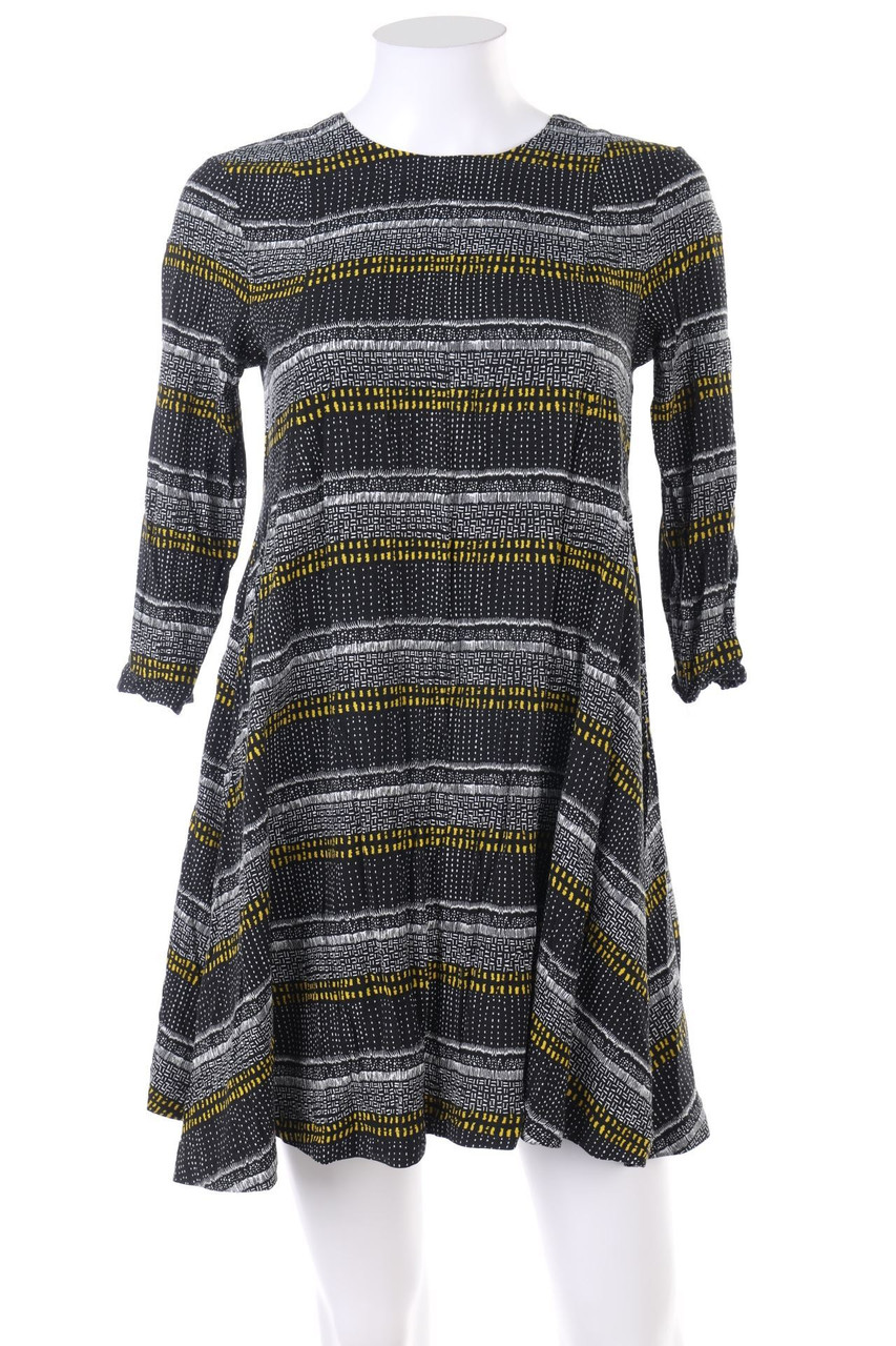 H&M - Kleid mit 3/4-Ärmel mit geometrischem Muster - D 38