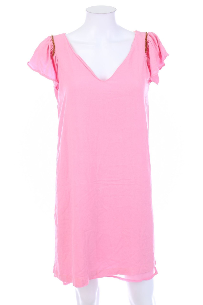 ZARA - Minikleid mit Falten - L