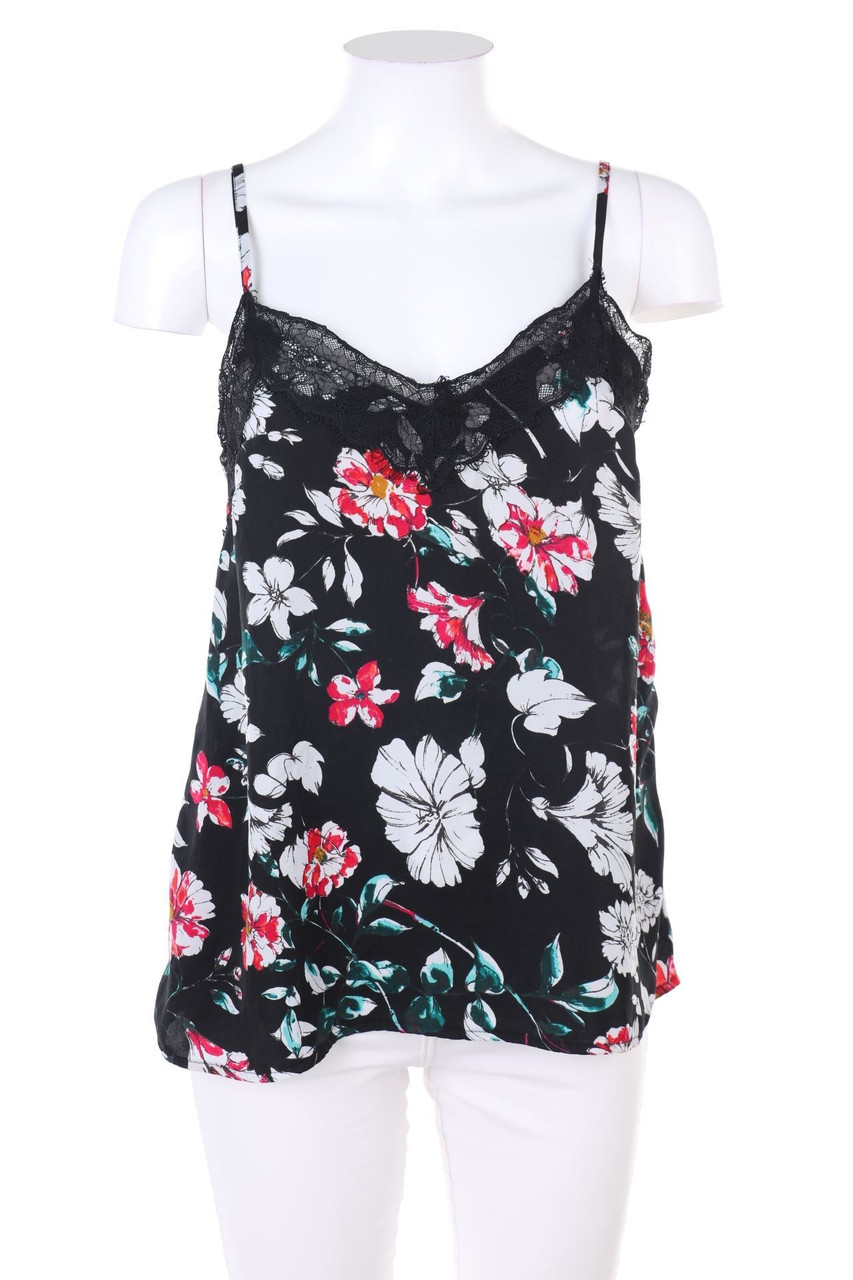 VERO MODA - Träger-Top in A-Linie mit Blumen-Print - S