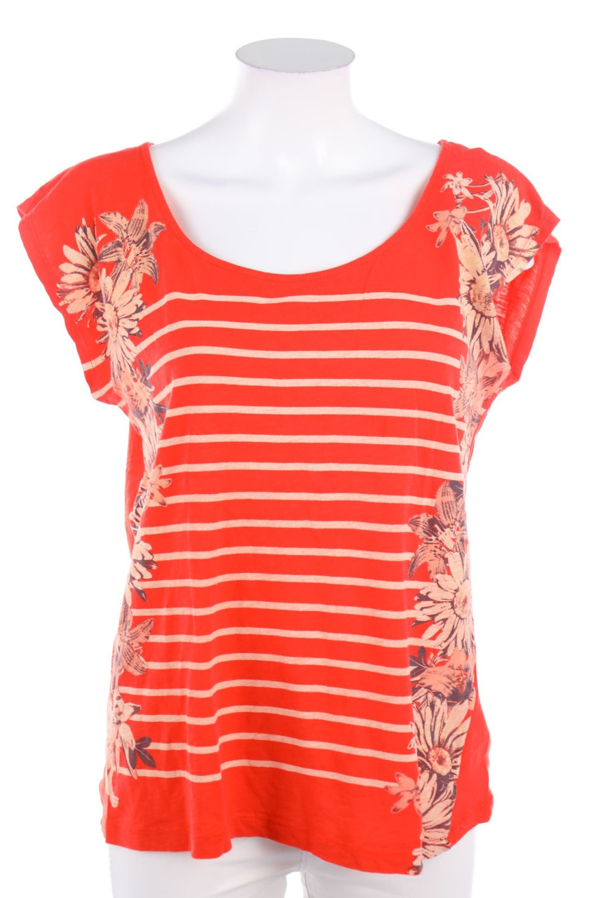 Stradivarius - Kurzarm-Shirt mit Print - M