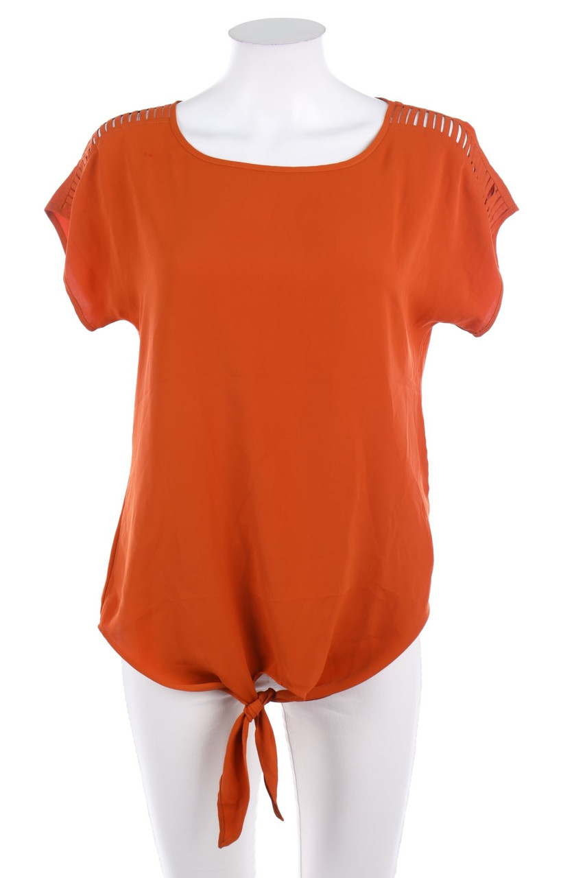 GRAIN DE MALICE - Kurzarm-Bluse zum Knoten - D 34