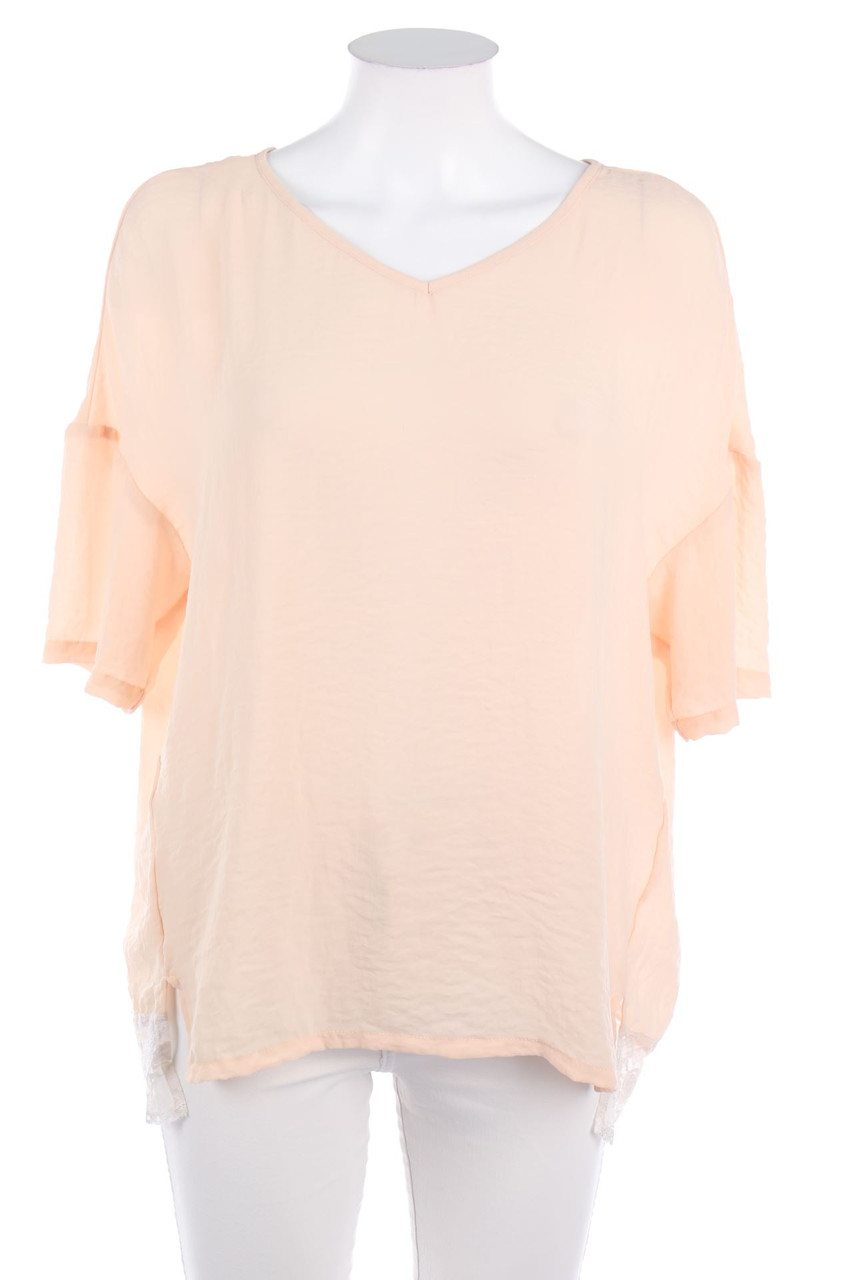 Street One - Kurzarm-Bluse mit Spitze - D 36
