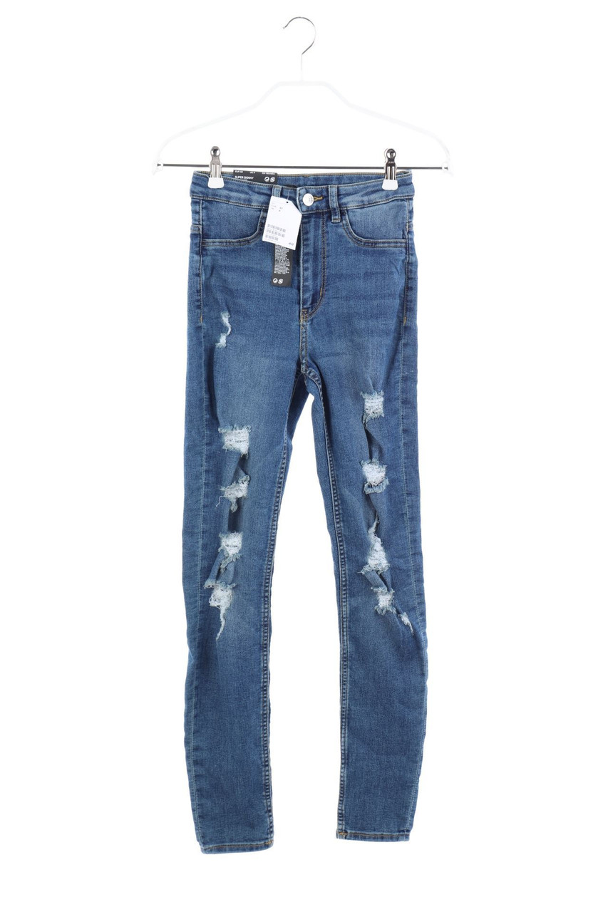 H&M DIVIDED - Destroyed Skinny-Jeans - D 32