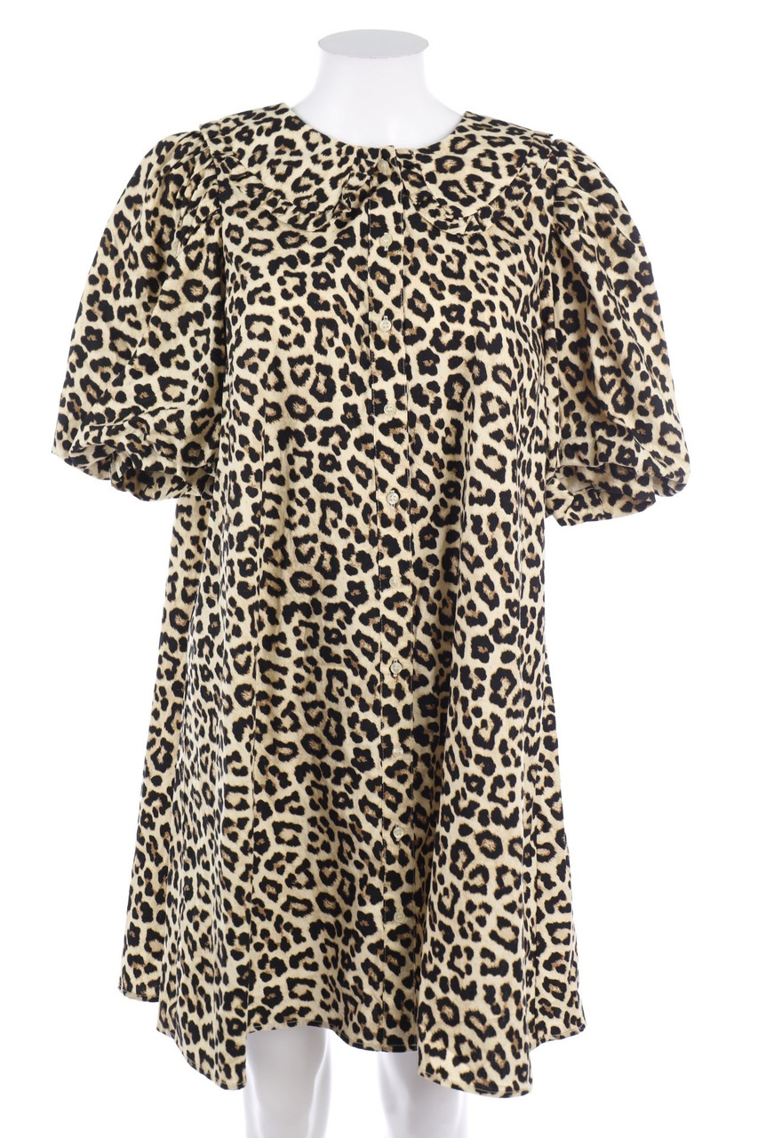 H&M - Blusenkleid mit Leo-Print - M