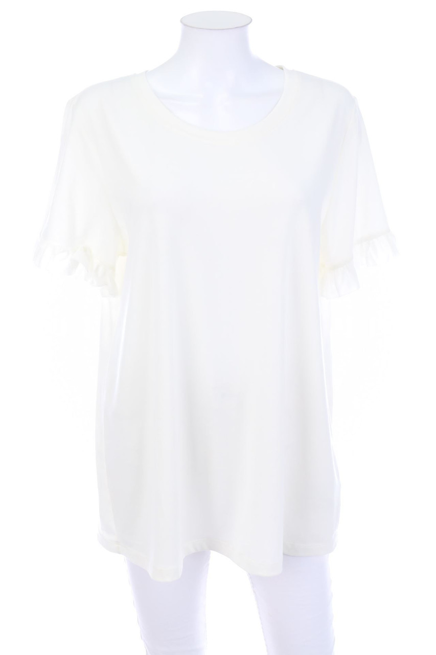 Maite Kelly bonprix - Kurzarm-Shirt mit Volants - D 40-42