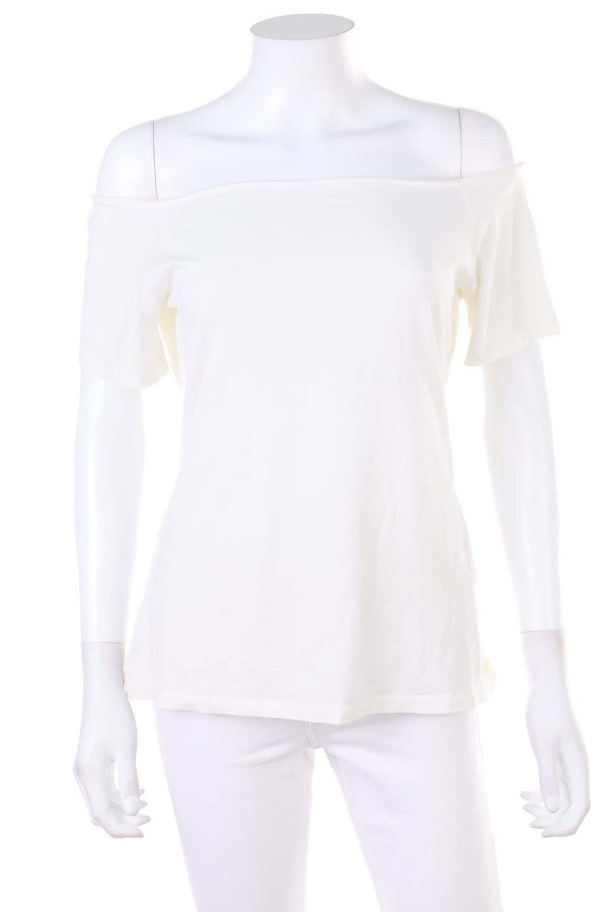H&M - Cold-Shoulder-Basic-Shirt - L