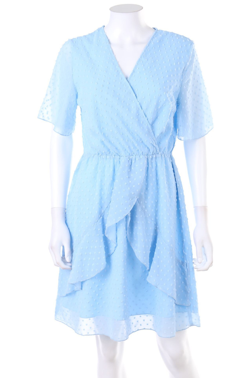 SHEIN - Polka Dot-Kleid mit Volants - S