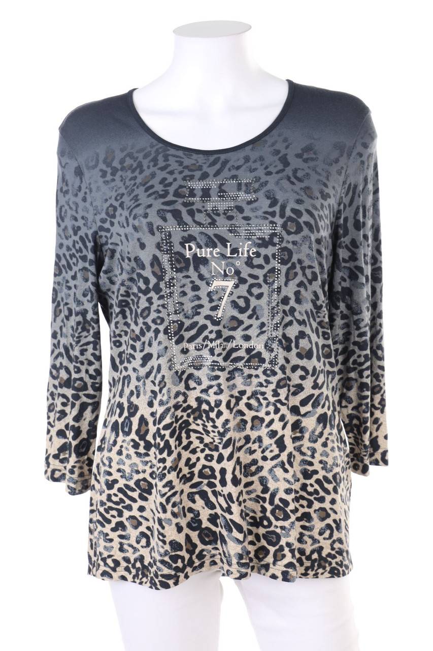 GERRY WEBER - Shirt mit Leo-Print - D 40