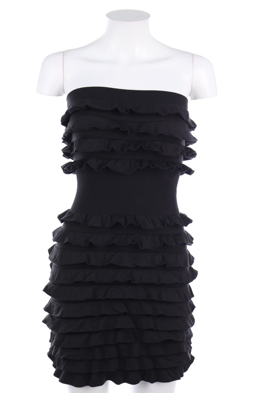 Ohne Label - Kleid mit Volants - XXS