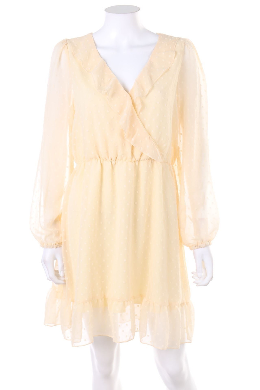 SHEIN - Polka Dot-Kleid mit Volants - D 40-42