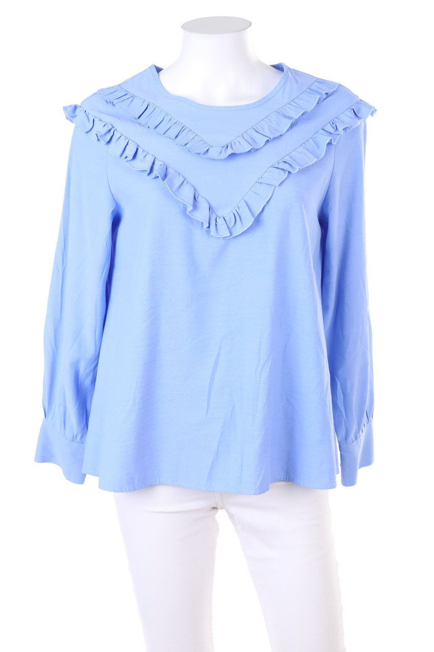 Papillonne - Bluse mit Rüschen - L