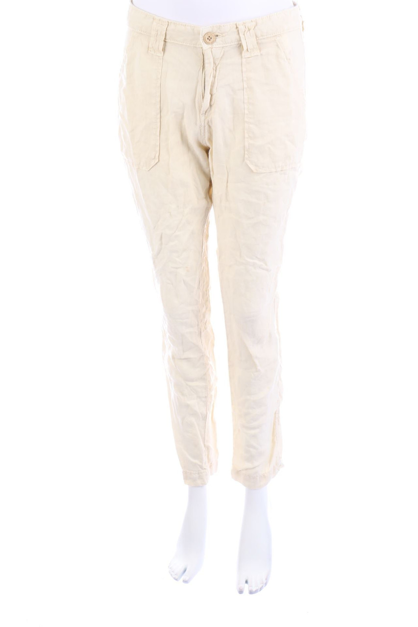 Le temps des Cerises - Leinenhose mit aufgesetzten Taschen - W28