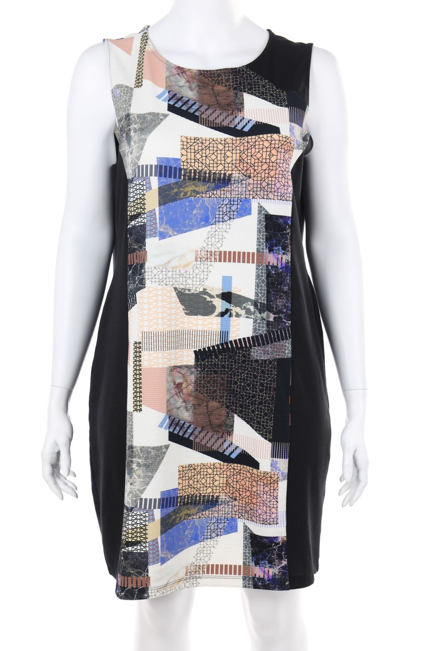ms mode - Shift-Kleid mit geometrischem Muster - XXL
