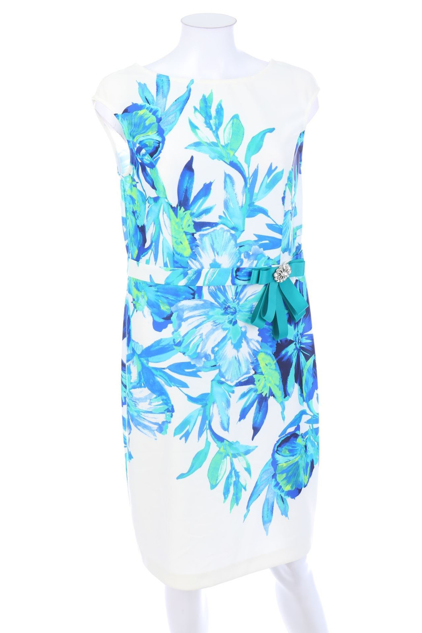 Joseph Ribkoff - Cocktailkleid mit Blumen-Print mit Schleife - D 40