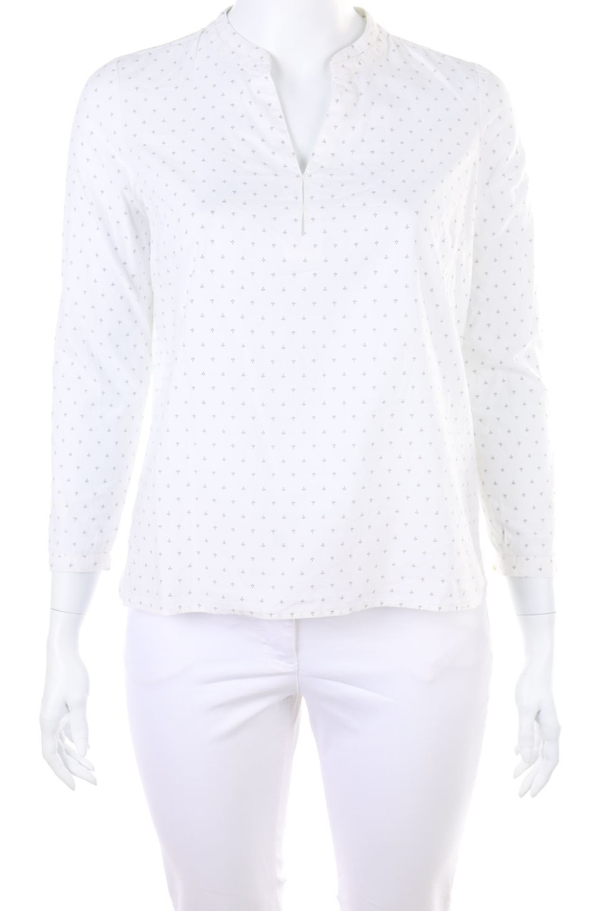 WOMAN - Bluse mit Krempel-Ärmeln - D 44