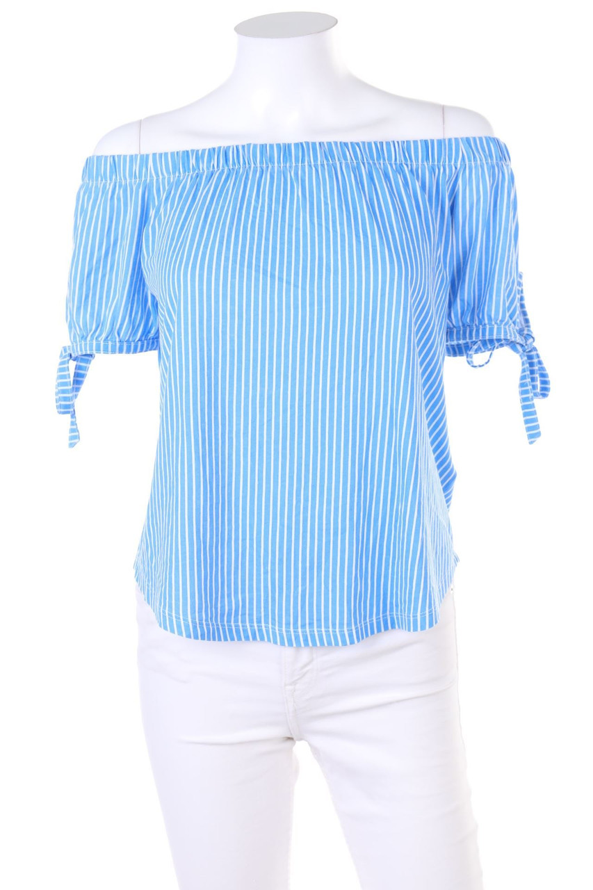 H&M LOGG - Carmen-Bluse mit Streifen - XS