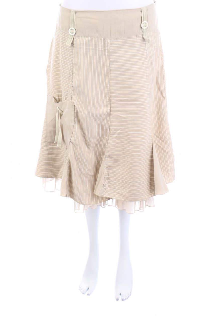 PATRICE BREAL - Falten-Rock mit Streifen - D 42