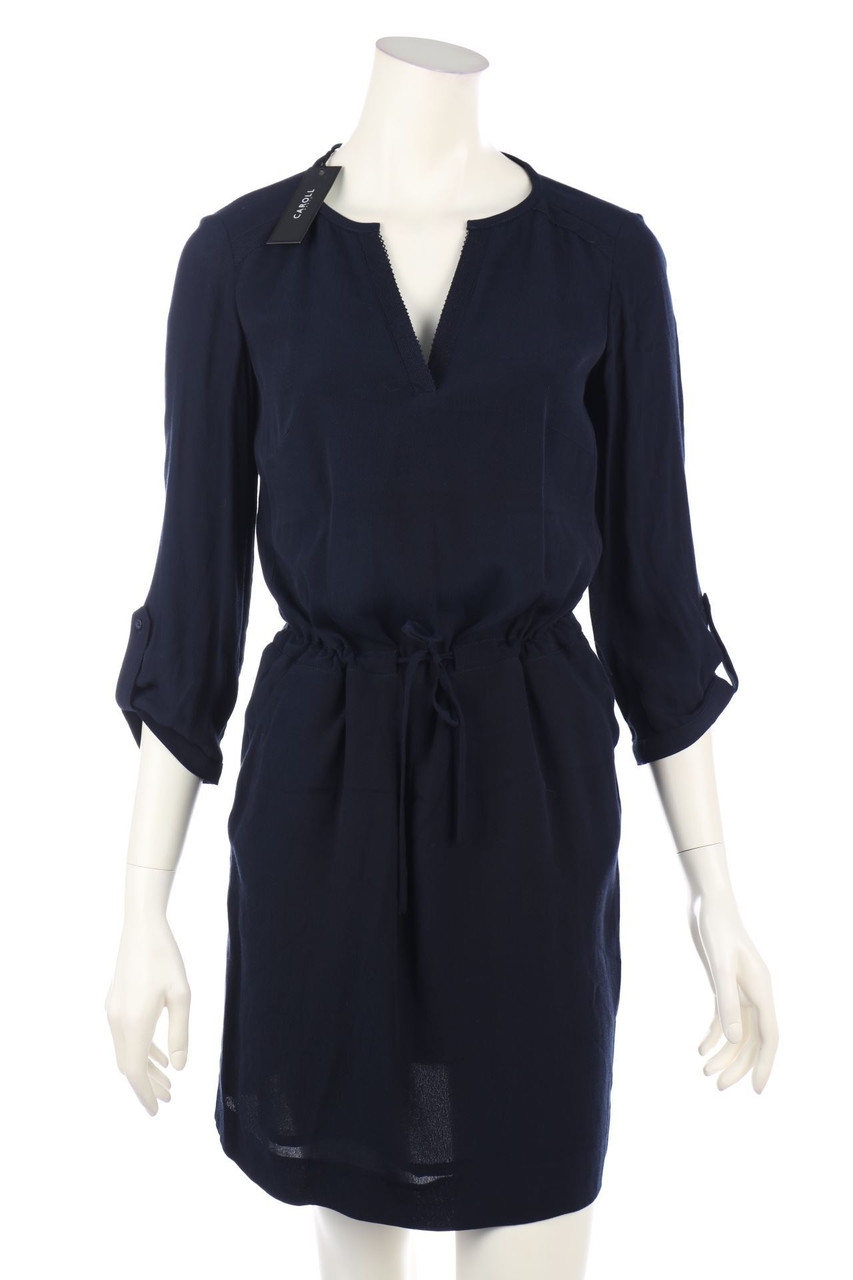 CAROLL - Kleid aus Viskose mit Tunnelzug - D 34