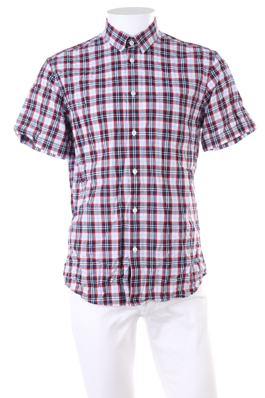 JOHN ADAMS - Kurzarm-Hemd mit Karo-Muster - M