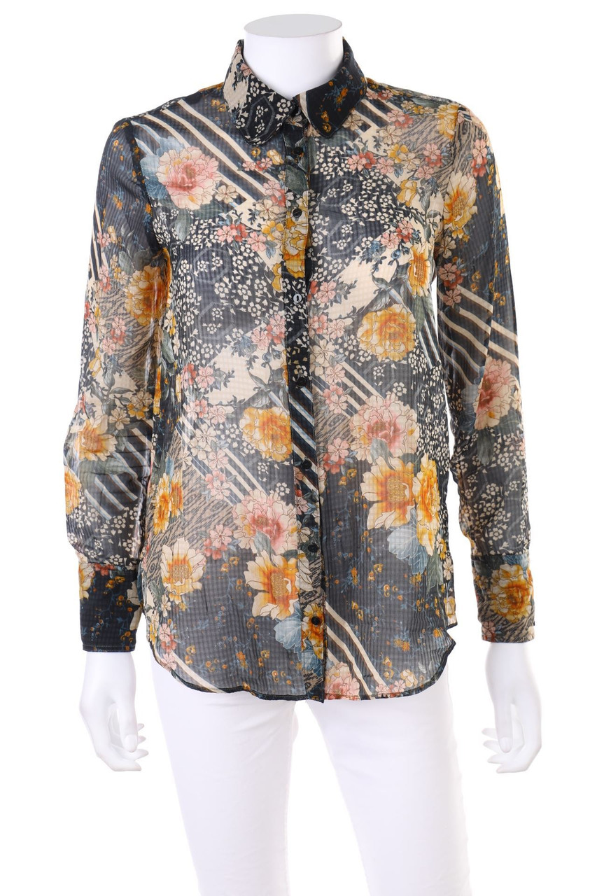 ZARA - Print-Bluse - S