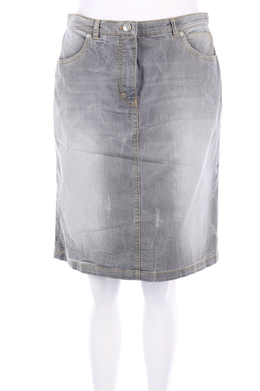 Alba Moda - distressed Mini-Jeansrock - D 36