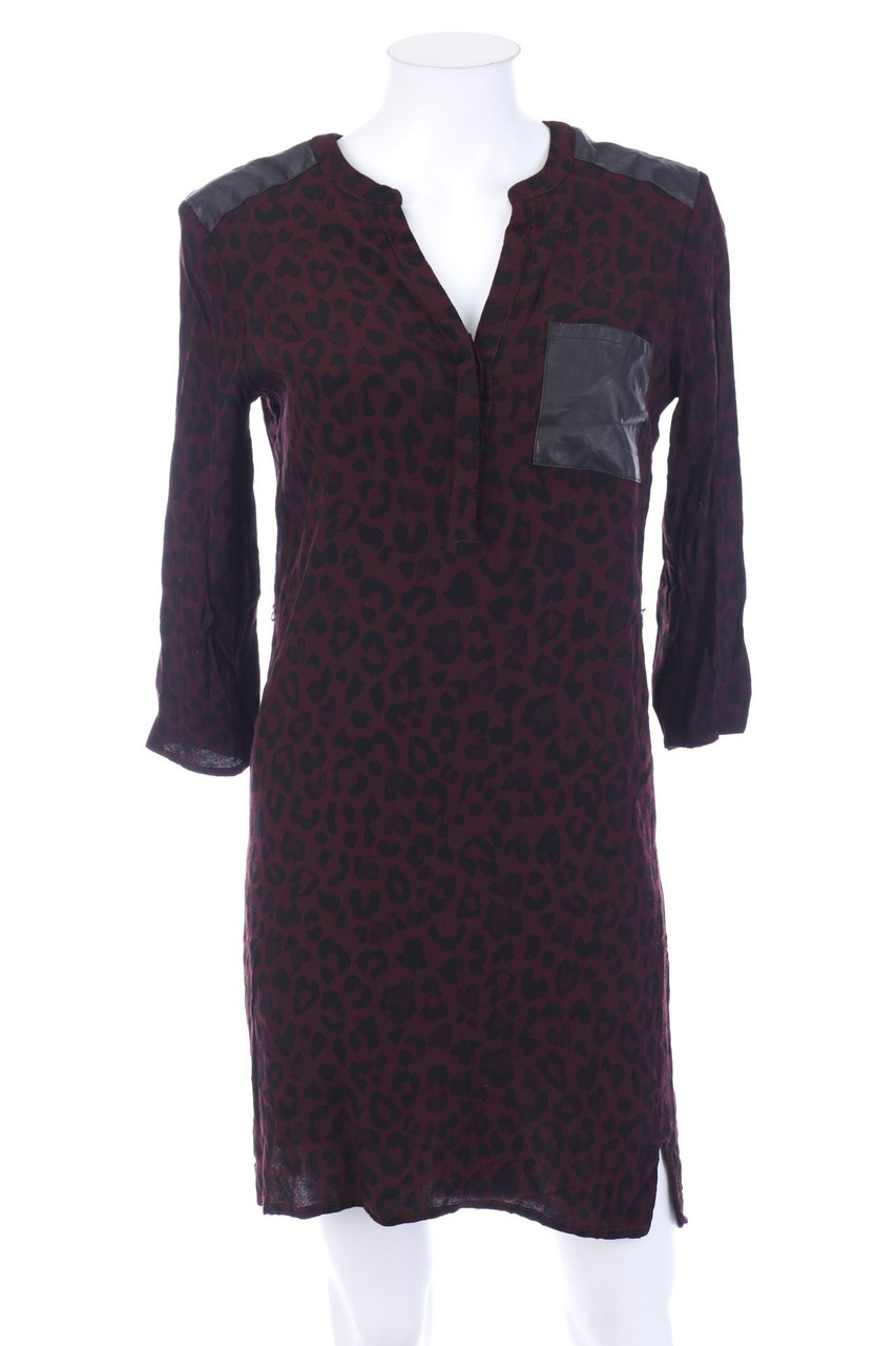 TOM TAILOR - Blusenkleid mit Kunstleder-Details - D 38