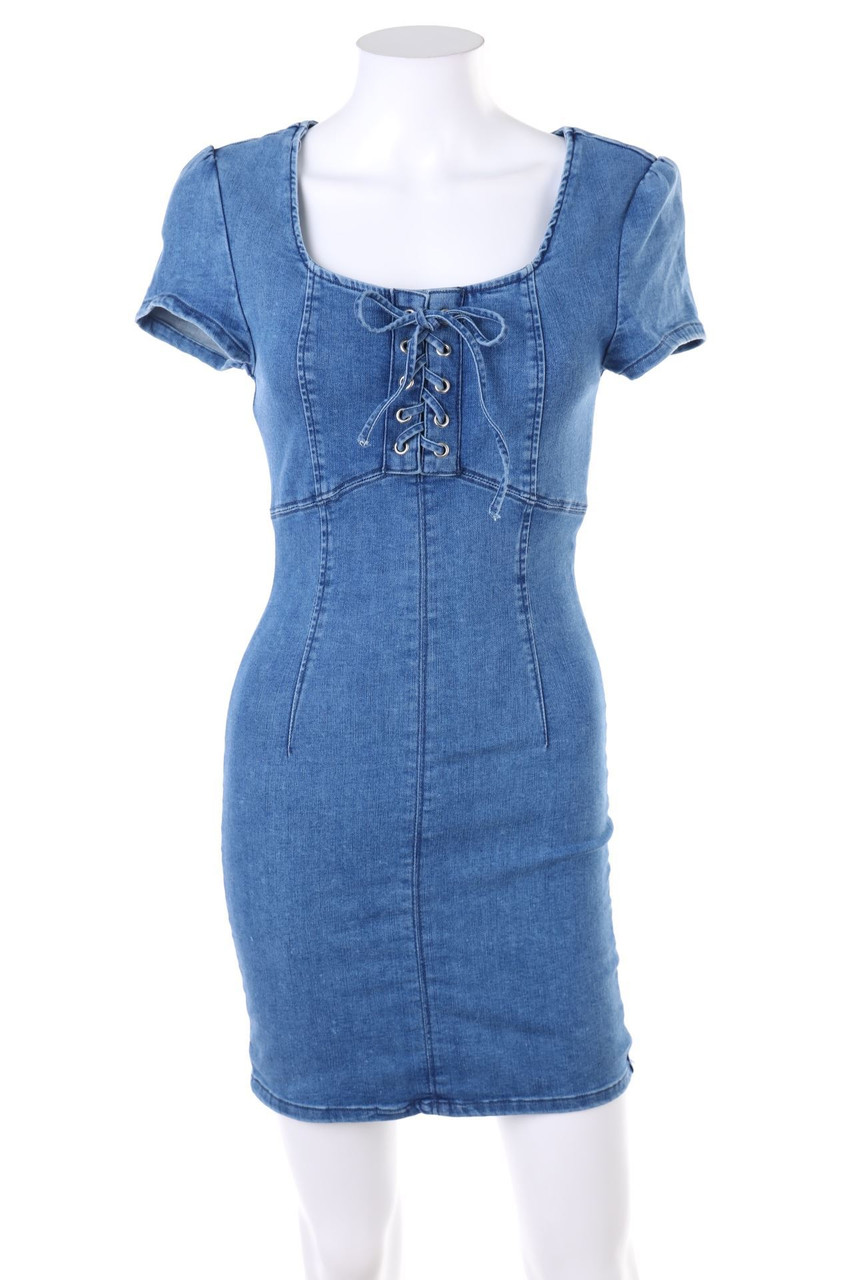 TALLY WEiJL - Denim-Minikleid mit Schnürung - D 36