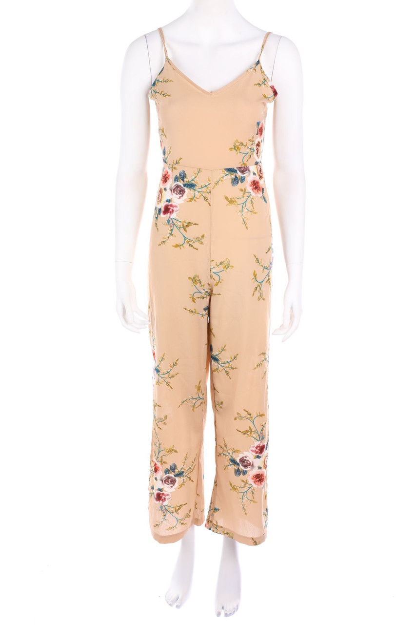 Ohne Label - Jumpsuit mit Blumen-Print - M